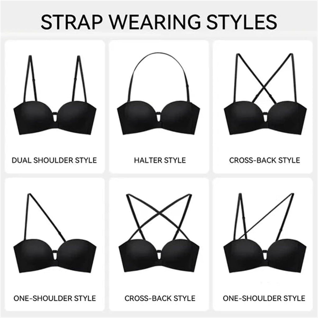 Convertible Strapless Push Up Bra