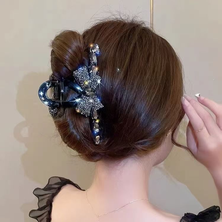 Diamond Bowknot Hair Clip Stylish Hairpin