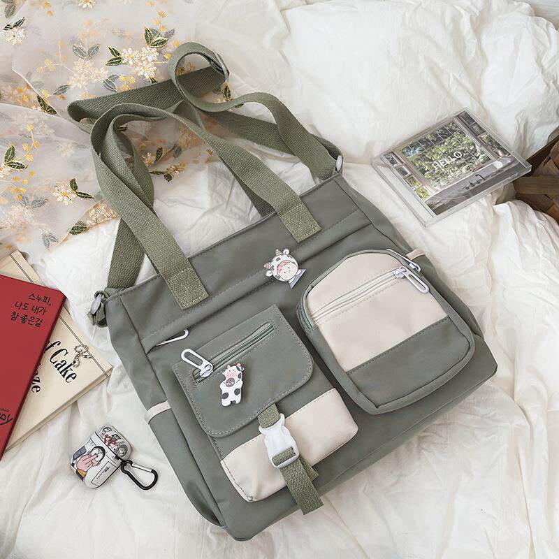 Korean Style Color Block Shoulder Bag